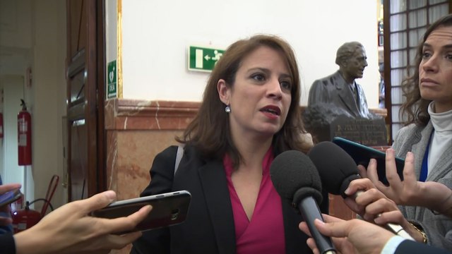 Lastra no vio el escupitajo de ERC a Borrell