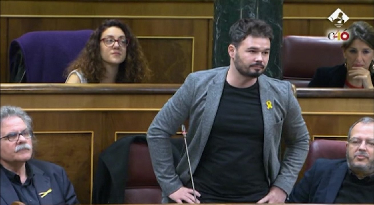 Rufián dice que Borrell es "el ministro más indigno de la democracia"