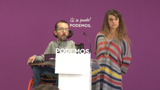Podemos en rueda de prensa