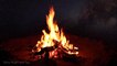Real Campfire & Rain Night Ambience 4K - 12 Hours | Natural White Noise for Sleep, Studying or Relaxation