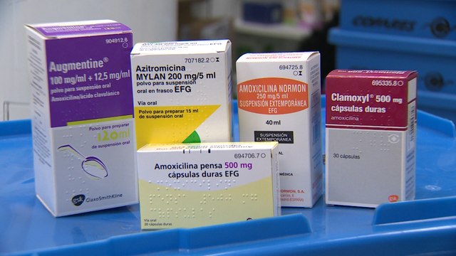 Imágenes de antibióticos.