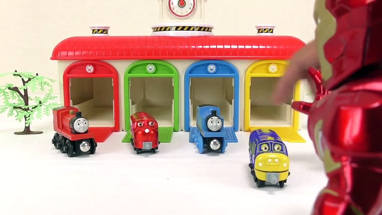 Iron Man & Tayo the little bus garage Toy Cockroach Story Thomas & Friends Special Selection # 46