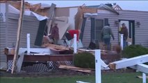 Un tornado causa al menos diez heridos en un pueblo de Ohio