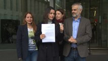 Inés Arrimadas en la Ciutat de la Justícia