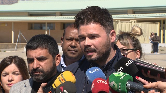 Rufián sobre Junqueras y Sànchez: Son presos políticos