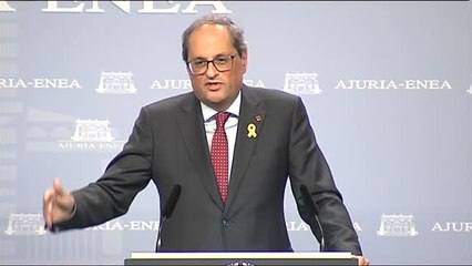 Torra: "Me gustaría tener un debate sin que se me amenazara con el 155"