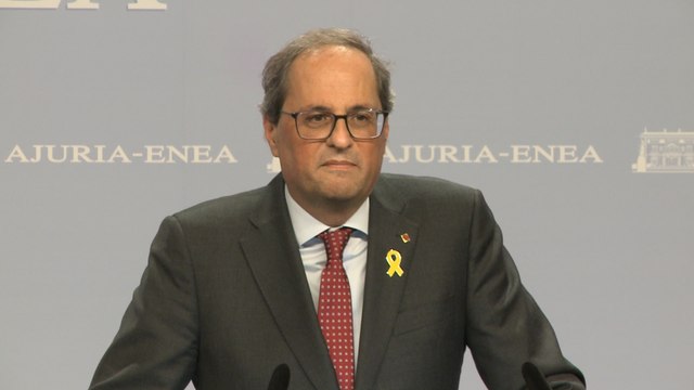 Torra reafirma su apuesta por el proceso independentista