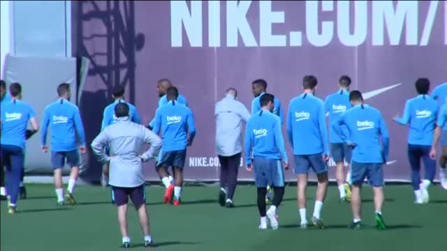 El FC Barcelona se prepara para enfrentarse mañana al S. D. Huesca