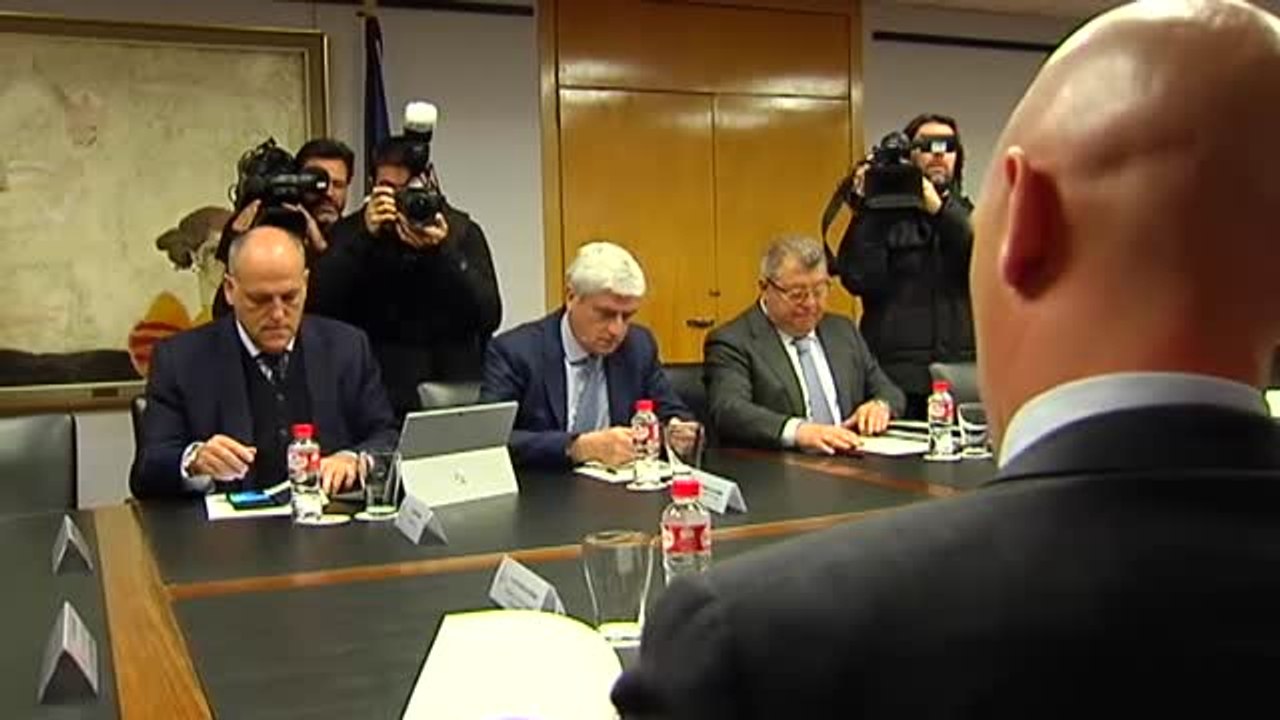 Rubiales sobre la reunión con Tebas: "Ha habido cuestiones desagradables que prefiero pasar por alto y otras positivas y algunos avances"