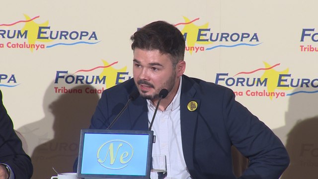Rufián propone referendums sobre autodeterminación y sobre monarquía
