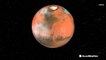 Cotton candy-like clouds on Mars may be formed by meteor "smoke"