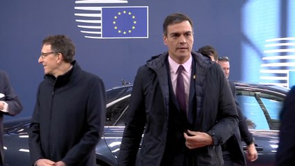 Download Video: Sánchez llega al Consejo Europeo extraordinario