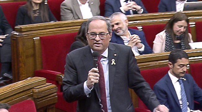 Torra exigirá autodeterminación como condición para la investidura