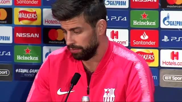 Piqué: Tenemos mucha ilusión por poder levantar la Champions; presión sería si lleváramos 10 o 15 años sin ganarla