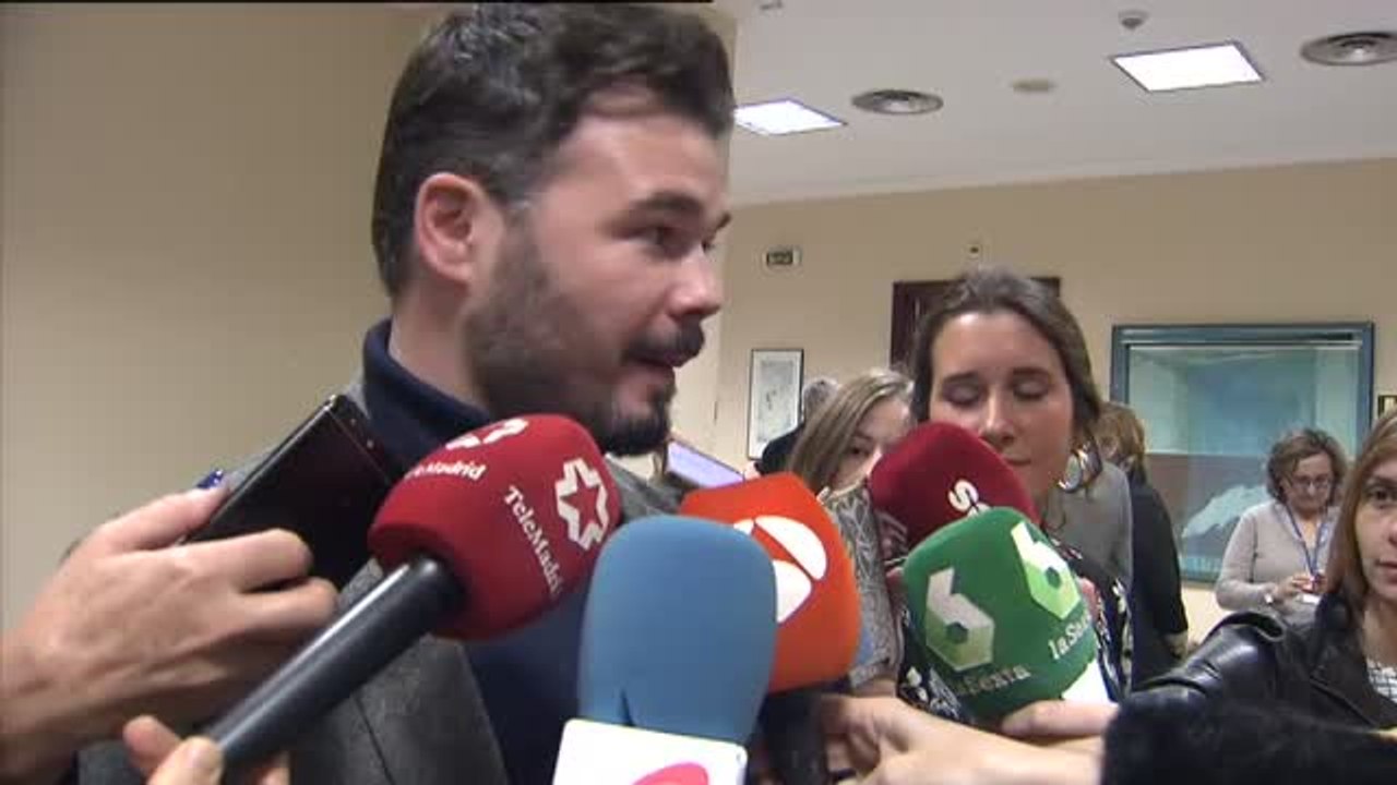 Rufián dice que la elección de Marchena es un premio a los "que han auspiciado la represión hacia el pueblo de Cataluña"