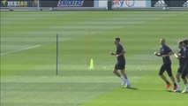 Cristiano Ronaldo entrena con normalidad con la Juve
