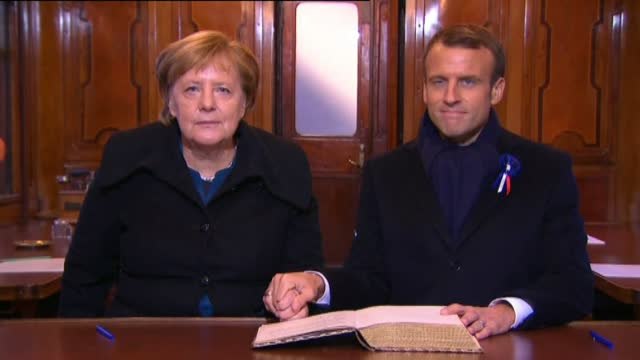 La emotiva unión del eje franco-alemán