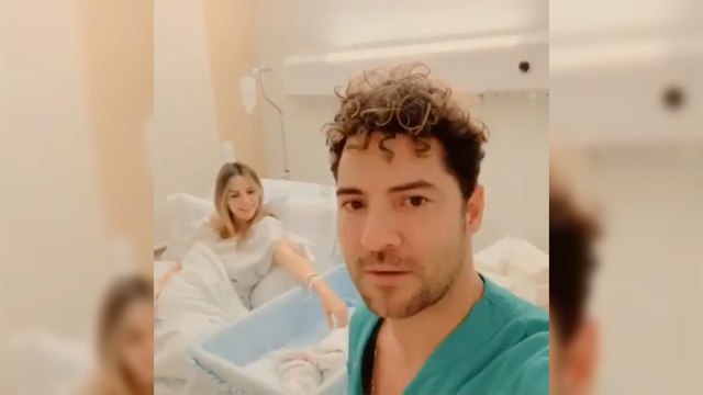 David Bisbal y Rosanna Zanetti dan la bienvenida a su hijo