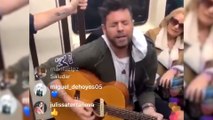 Pablo López sorprende a los viajeros del Metro de Madrid