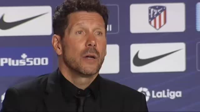 Simeone: Tengo una postura de mirar siempre hacia adelante