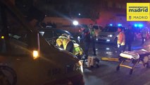 Dos heridos al chocar un turismo con un camión en Villaverde