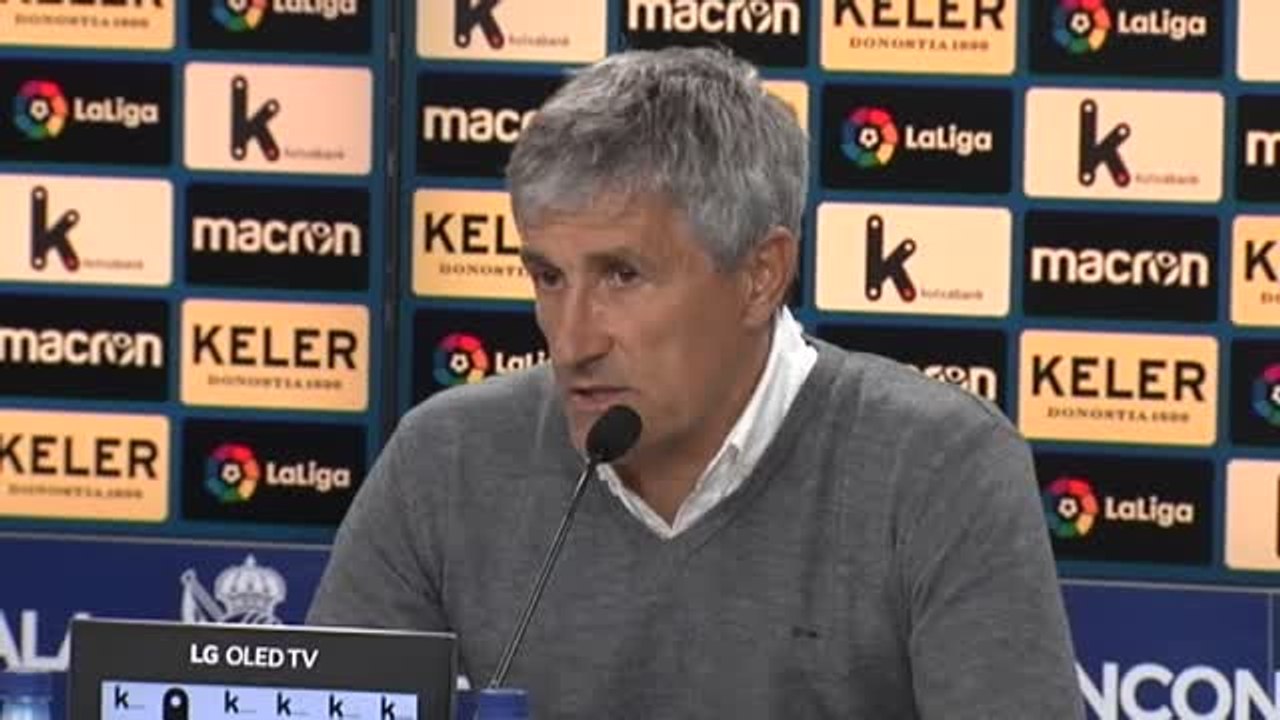 Setién: "No creo que hayamos merecido la derrota"