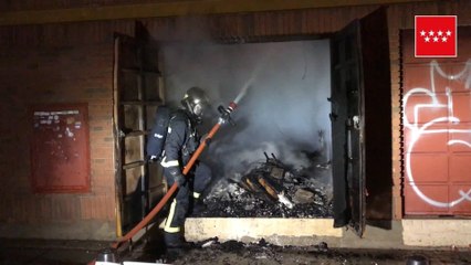 Un incendio en un antiguo cine en Torrejón de Ardoz