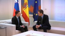 Pedro Sánchez se reúne con el primer ministro de Eslovenia