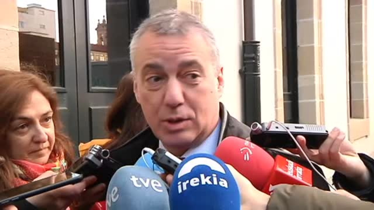Urkullu, sobre las nuevas transferencias: "Daremos cuatro pasos más en el cumplimiento del Estatuto de Guernica"