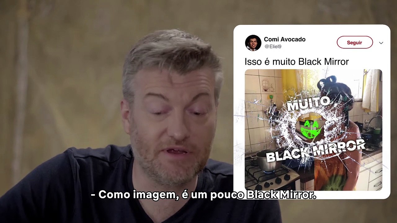 Isso é muito Black Mirror com Charlie Brooker e Annabel Jones