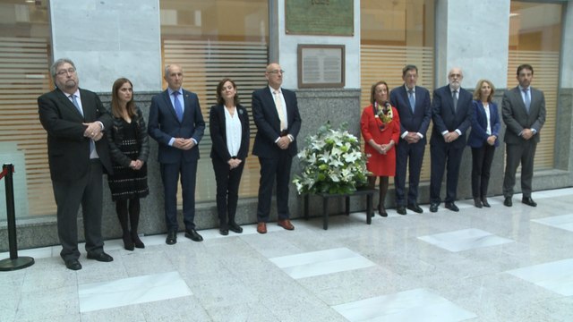 Homenaje al juez Lidón, asesinado por ETA