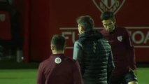 El Athletic vuelve al trabajo en Lezama tras su regreso de Barcelona
