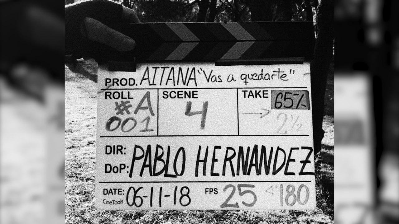 Aitana ya está grabando su nuevo videoclip