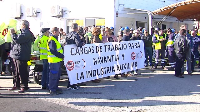 Astilleros de Navantia se manifiestan por condiciones laborales