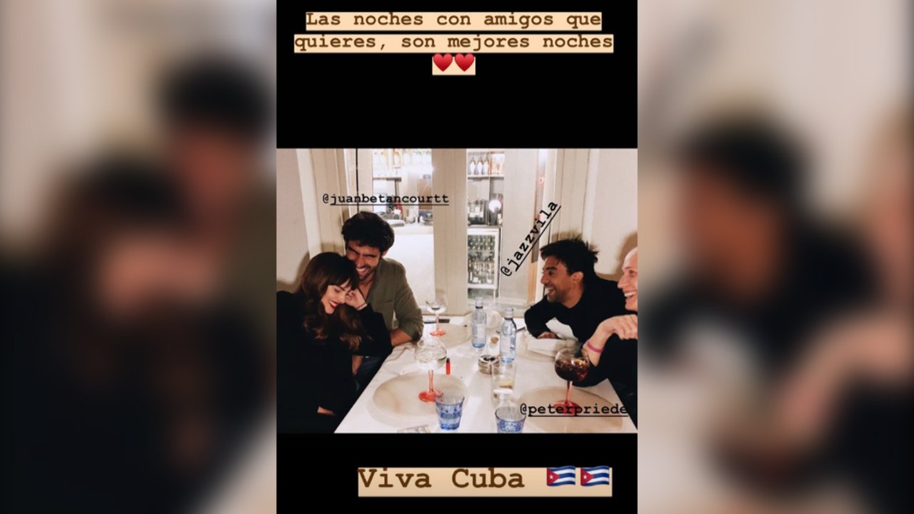 Juan Betancourt y Andrea Duro vuelven a verse para cenar juntos