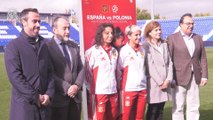 Presentación del partido de la selección femenina en Leganés