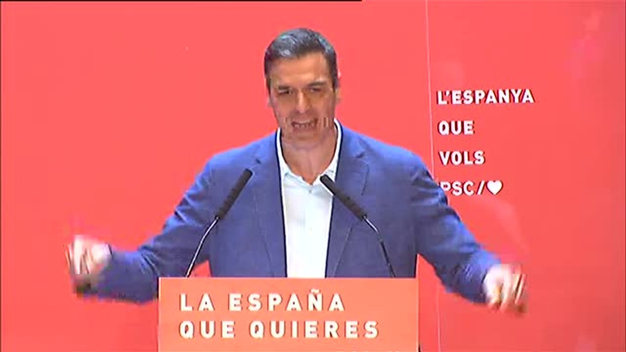 Sánchez pide a las derechas y a los independentistas "que dejen de mentir" sobre Cataluña