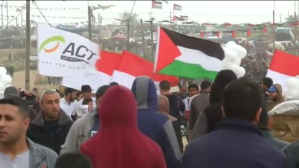 Download Video: Cuatro muertos y 200 heridos en la franja de Gaza por misiles israelíes tras la Gran Marcha del Retorno