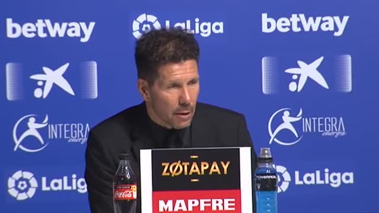 Simeone: "Tenemos que competir hasta el último suspiro que nos dé la Liga"