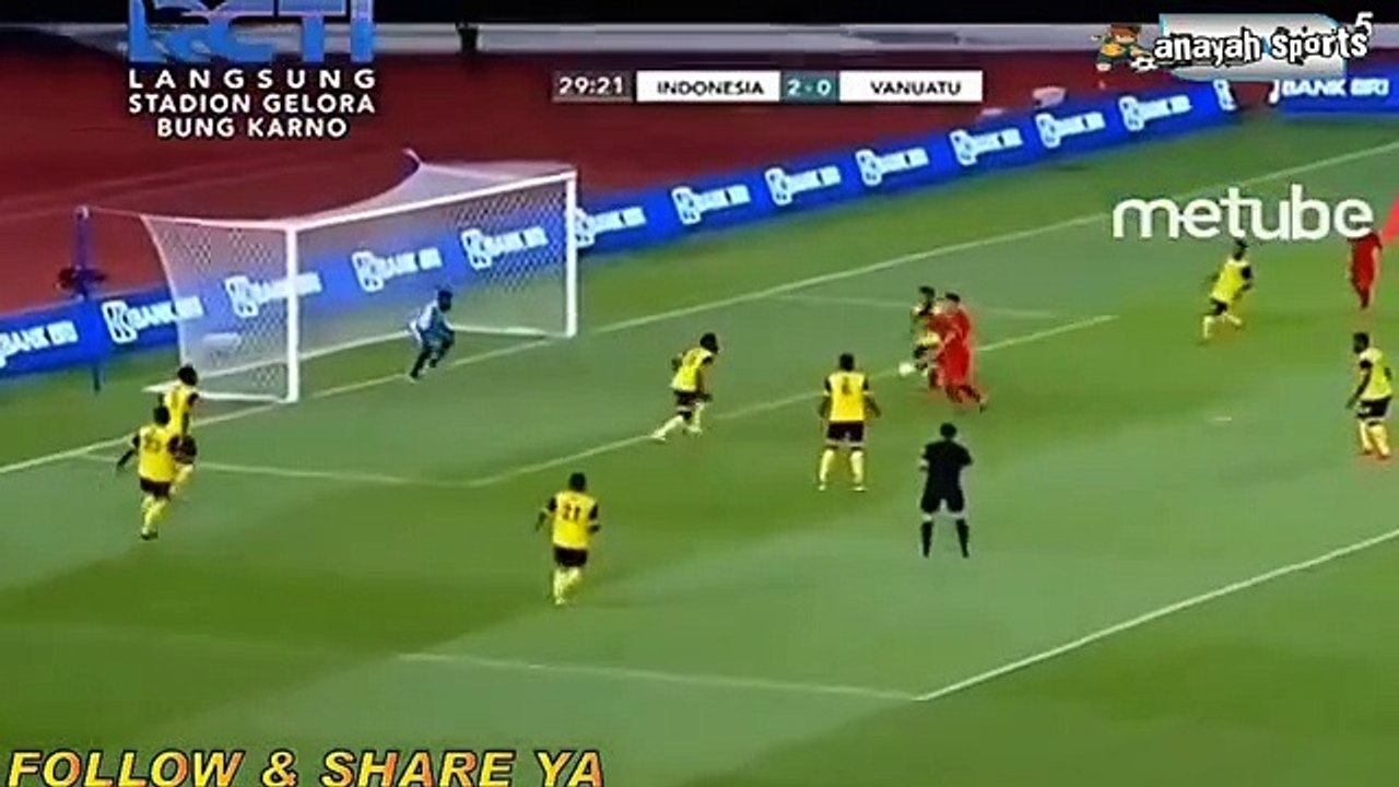 Indonesia vs Vanuatu (6-0) full highlights & goal international friendly match