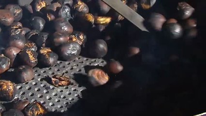 Las primeras castañas de Madrid