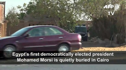 Egypt's former president Morsi quietly buried in Cairo
