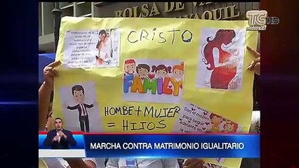 Se realizó marcha contra matrimonio igualitario