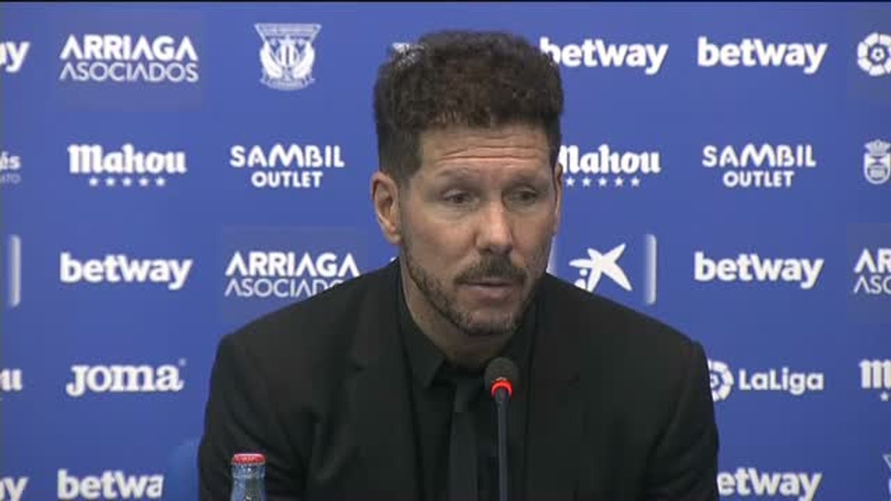 Simeone: "El Leganés compitió mejor ese balón y se llevaron el gol"