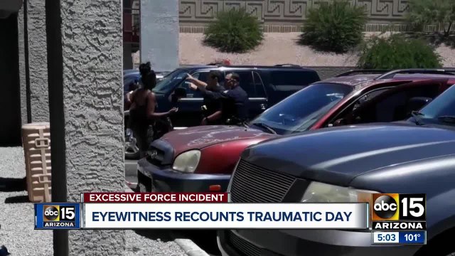 Eyewitness recounts day of Phoenix police shoplifting incident