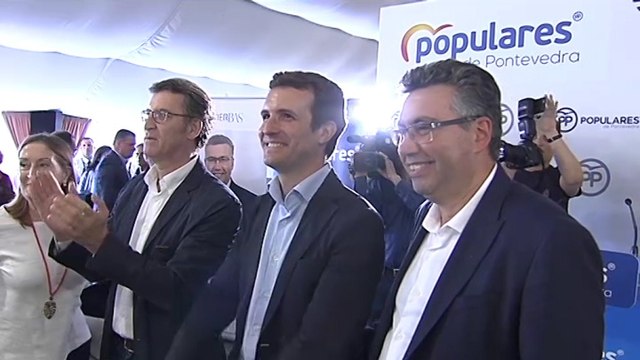 Casado participa en una comida-mitin