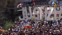 Multitudinaria concentración en Alsasua contra la sentencia de la Audiencia Nacional