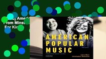 [Read] American Popular Music: From Minstrelsy to MP3  For Kindle