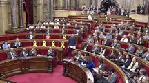 Sesión de control en el Parlament