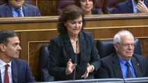 Calvo reprocha a Dolors Montserrat las conversaciones entre la ex secretaria del PP y Villarejo